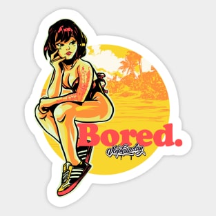 Bored. Sticker